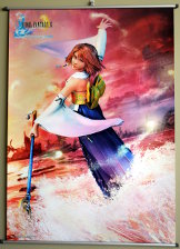 Final Fantasy X wall hanging.